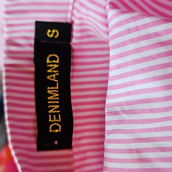 NWOT Denimland Striped Applique Dress - Picture 15 of 15